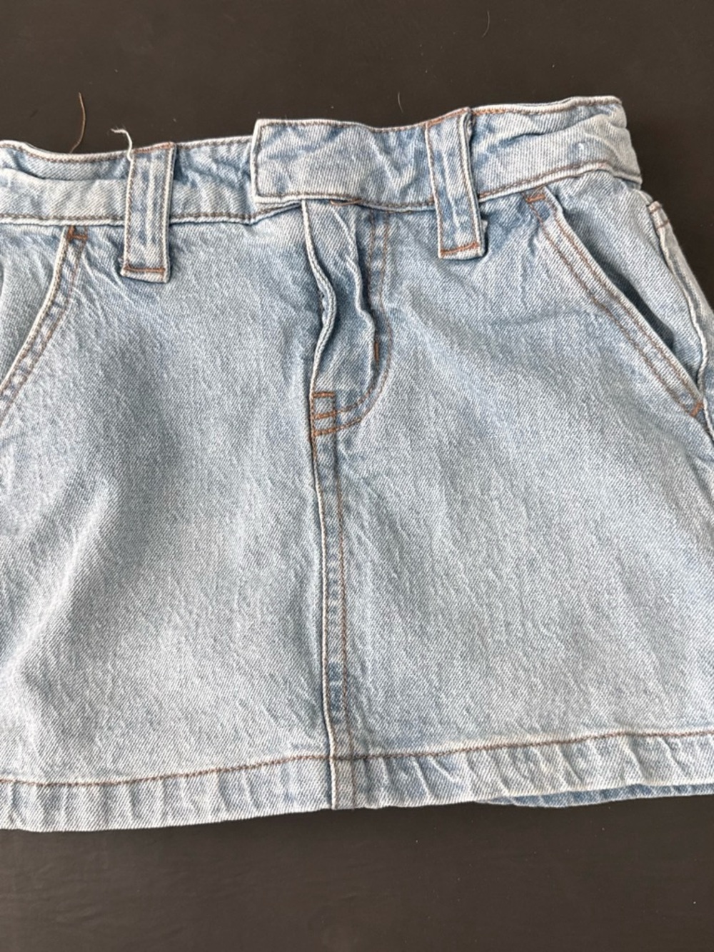 art class Light Wash Denim A-Line Skirt